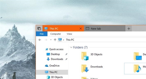 尴尬:Win10资源管理器多标签功能被指模仿苹果macOS